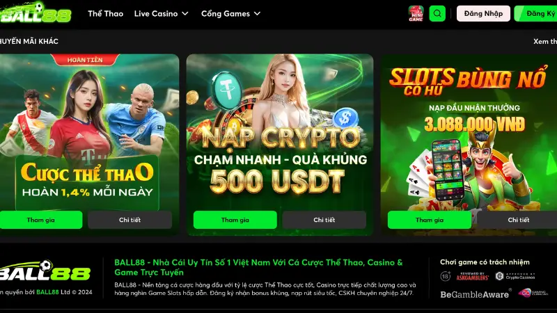 Nâng cấp vip Ball88 được thiết kế dựa trên tiêu chí tích lũy doanh thu cược hợp lệ của từng tài khoản